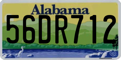 AL license plate 56DR712