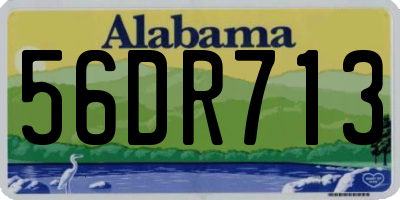 AL license plate 56DR713