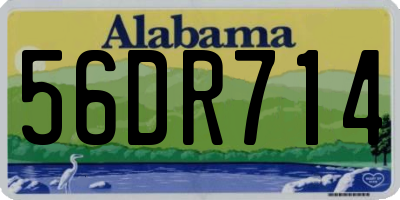 AL license plate 56DR714