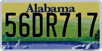 AL license plate 56DR717