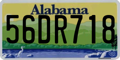 AL license plate 56DR718