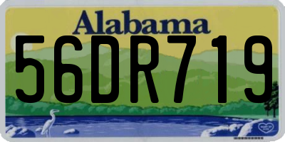 AL license plate 56DR719