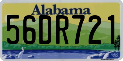 AL license plate 56DR721