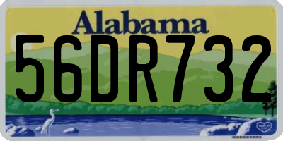 AL license plate 56DR732