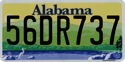 AL license plate 56DR737