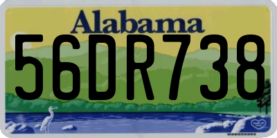 AL license plate 56DR738