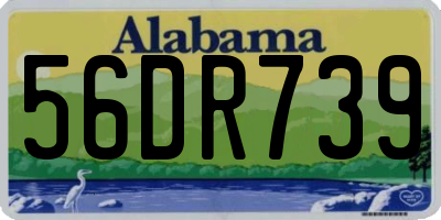 AL license plate 56DR739