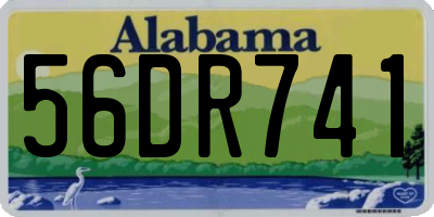 AL license plate 56DR741