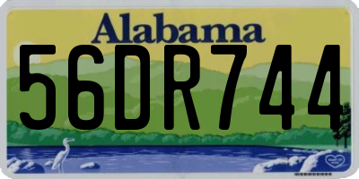 AL license plate 56DR744