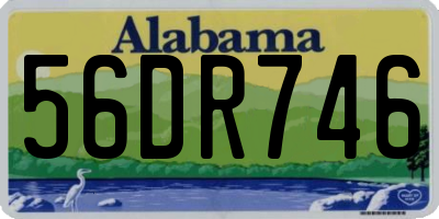 AL license plate 56DR746