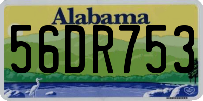 AL license plate 56DR753