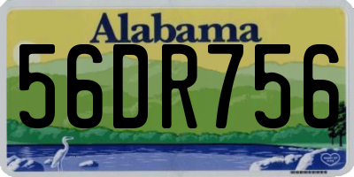 AL license plate 56DR756