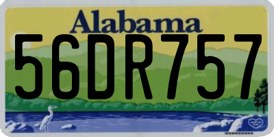 AL license plate 56DR757