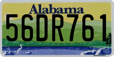 AL license plate 56DR761