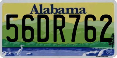 AL license plate 56DR762
