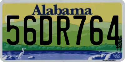 AL license plate 56DR764