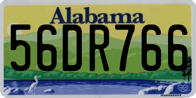 AL license plate 56DR766