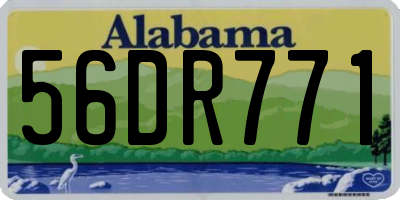 AL license plate 56DR771