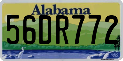 AL license plate 56DR772