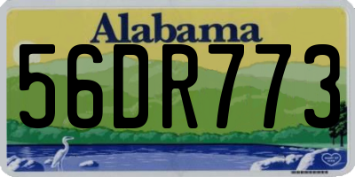 AL license plate 56DR773