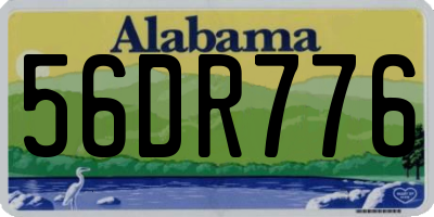 AL license plate 56DR776