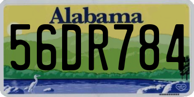 AL license plate 56DR784