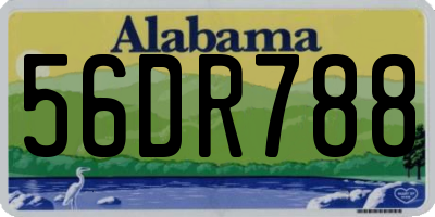 AL license plate 56DR788