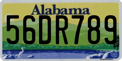 AL license plate 56DR789