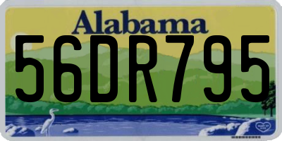 AL license plate 56DR795