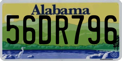 AL license plate 56DR796