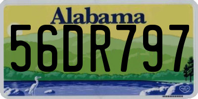 AL license plate 56DR797