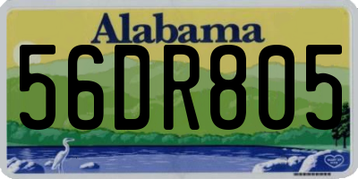 AL license plate 56DR805