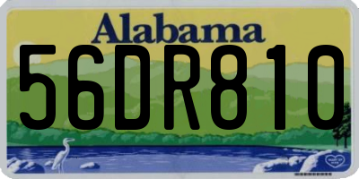 AL license plate 56DR810