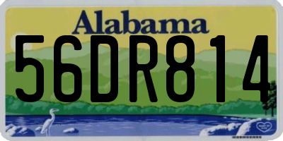 AL license plate 56DR814