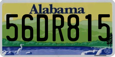 AL license plate 56DR815