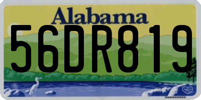 AL license plate 56DR819
