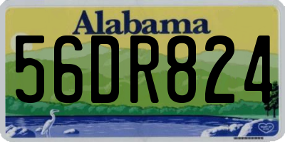 AL license plate 56DR824