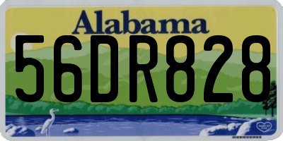 AL license plate 56DR828