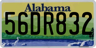 AL license plate 56DR832