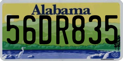 AL license plate 56DR835
