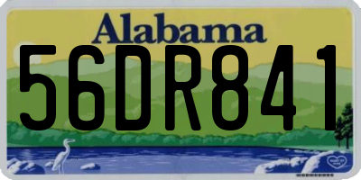 AL license plate 56DR841