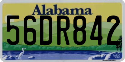 AL license plate 56DR842
