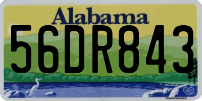 AL license plate 56DR843