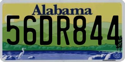 AL license plate 56DR844