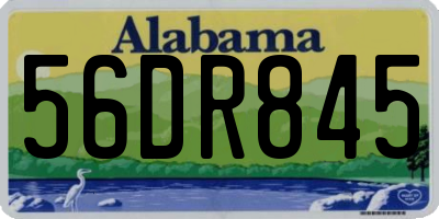 AL license plate 56DR845