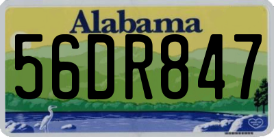 AL license plate 56DR847