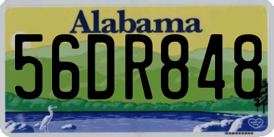 AL license plate 56DR848