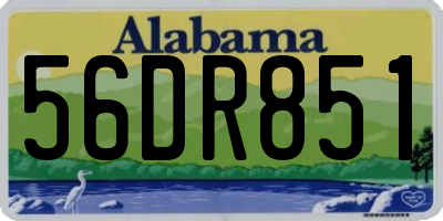AL license plate 56DR851