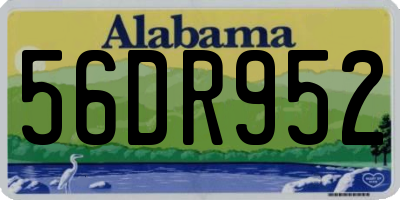 AL license plate 56DR952