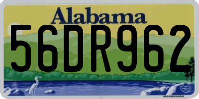 AL license plate 56DR962